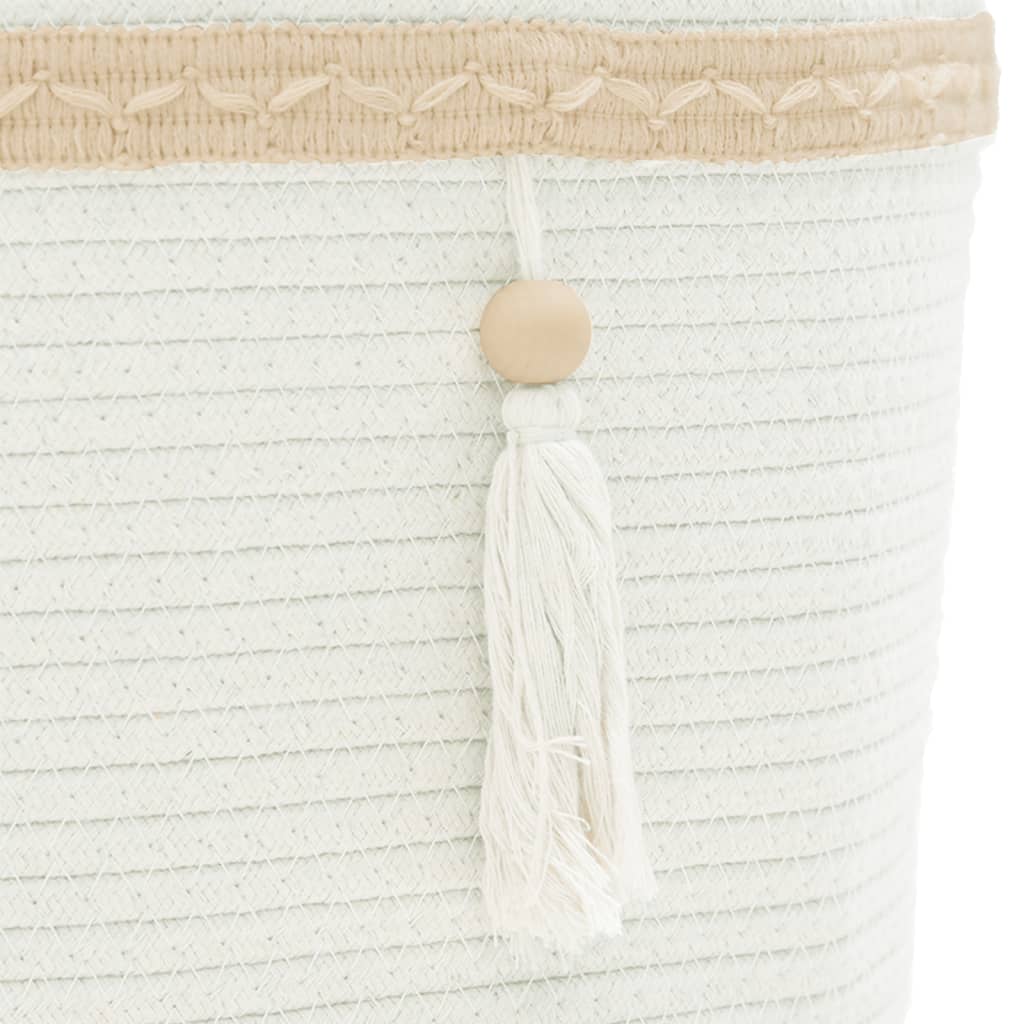 Storage Basket White Ø38X36 Cm Cotton