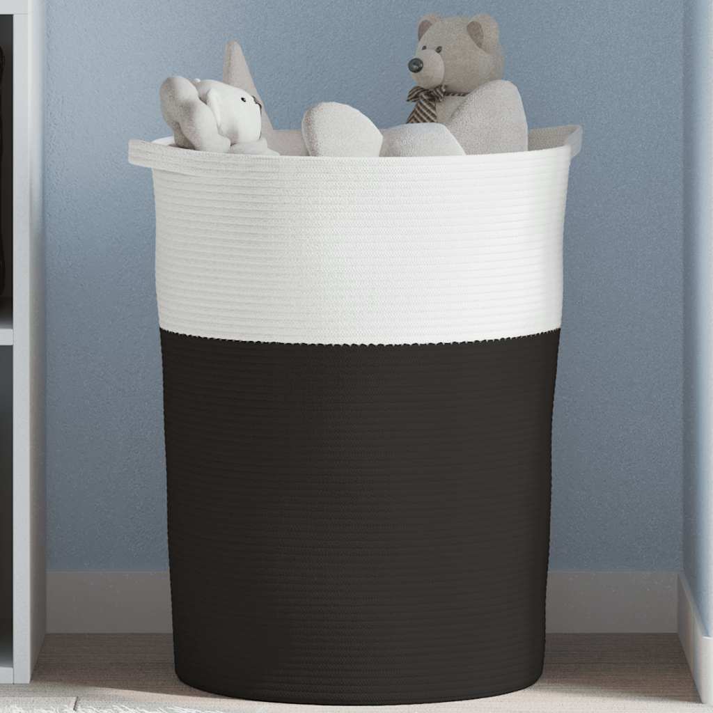 Storage Basket And White Ø49X65 Cm Cotton