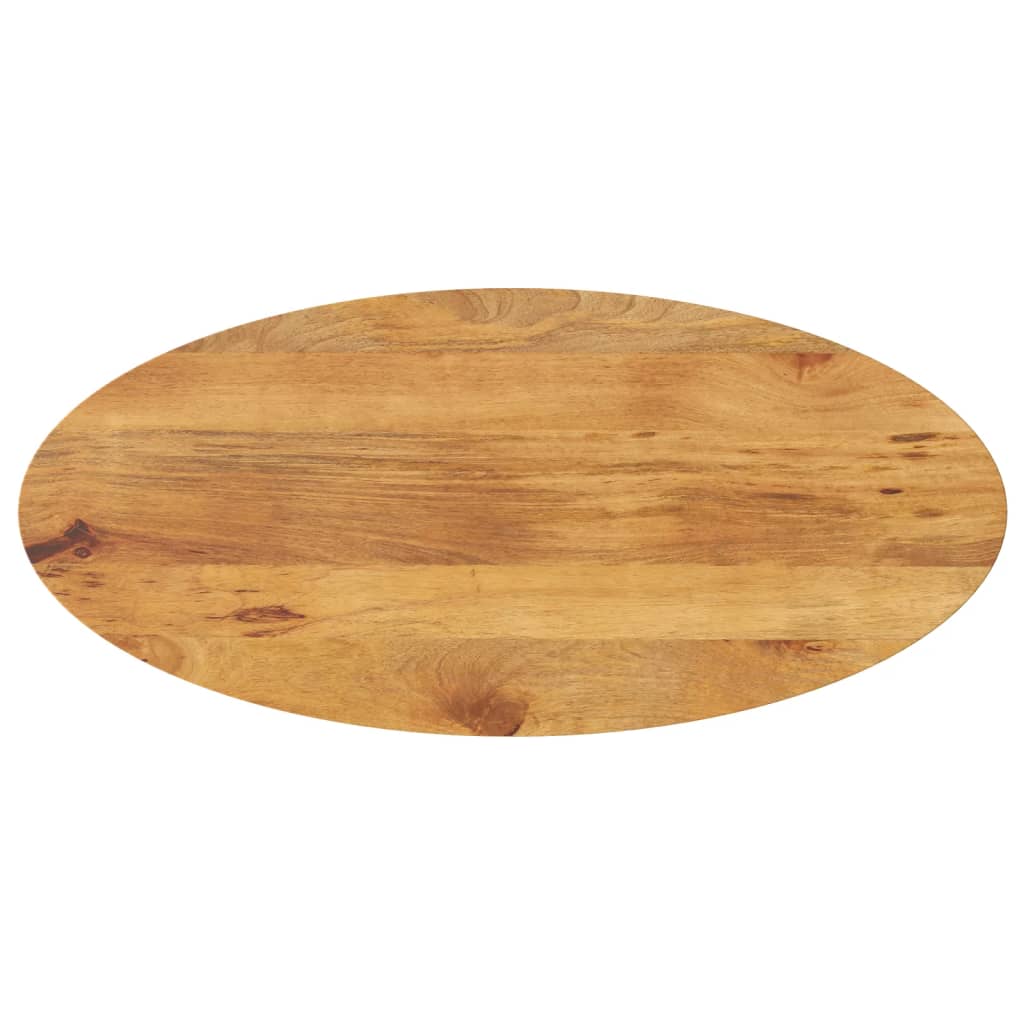 Table Top 110X40X3.8 Cm Oval Solid Wood Mango