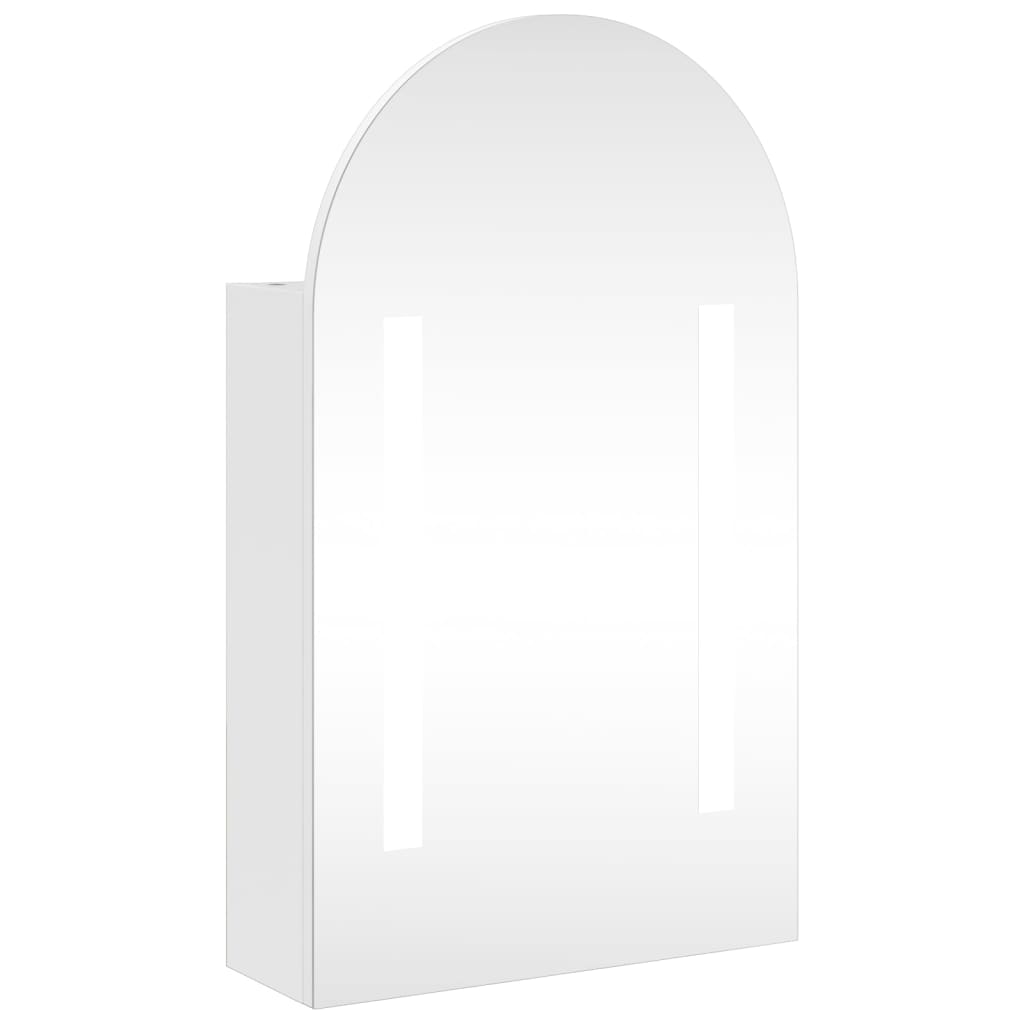 Bathroom Mirror Cabinet With Led Light Arched 42X13X70 Cm
