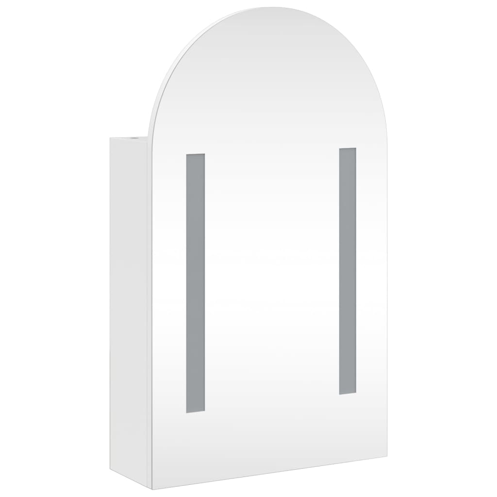 Bathroom Mirror Cabinet With Led Light Arched 42X13X70 Cm