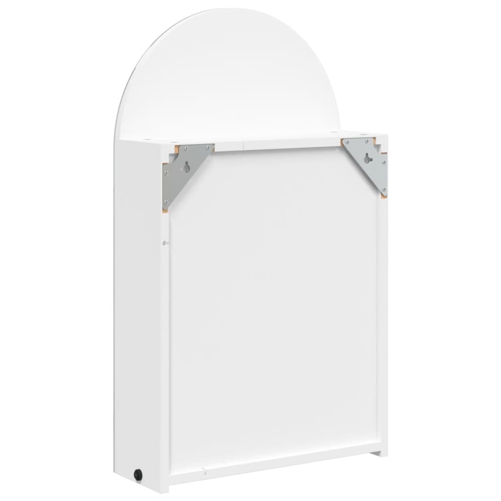 Bathroom Mirror Cabinet With Led Light Arched 42X13X70 Cm