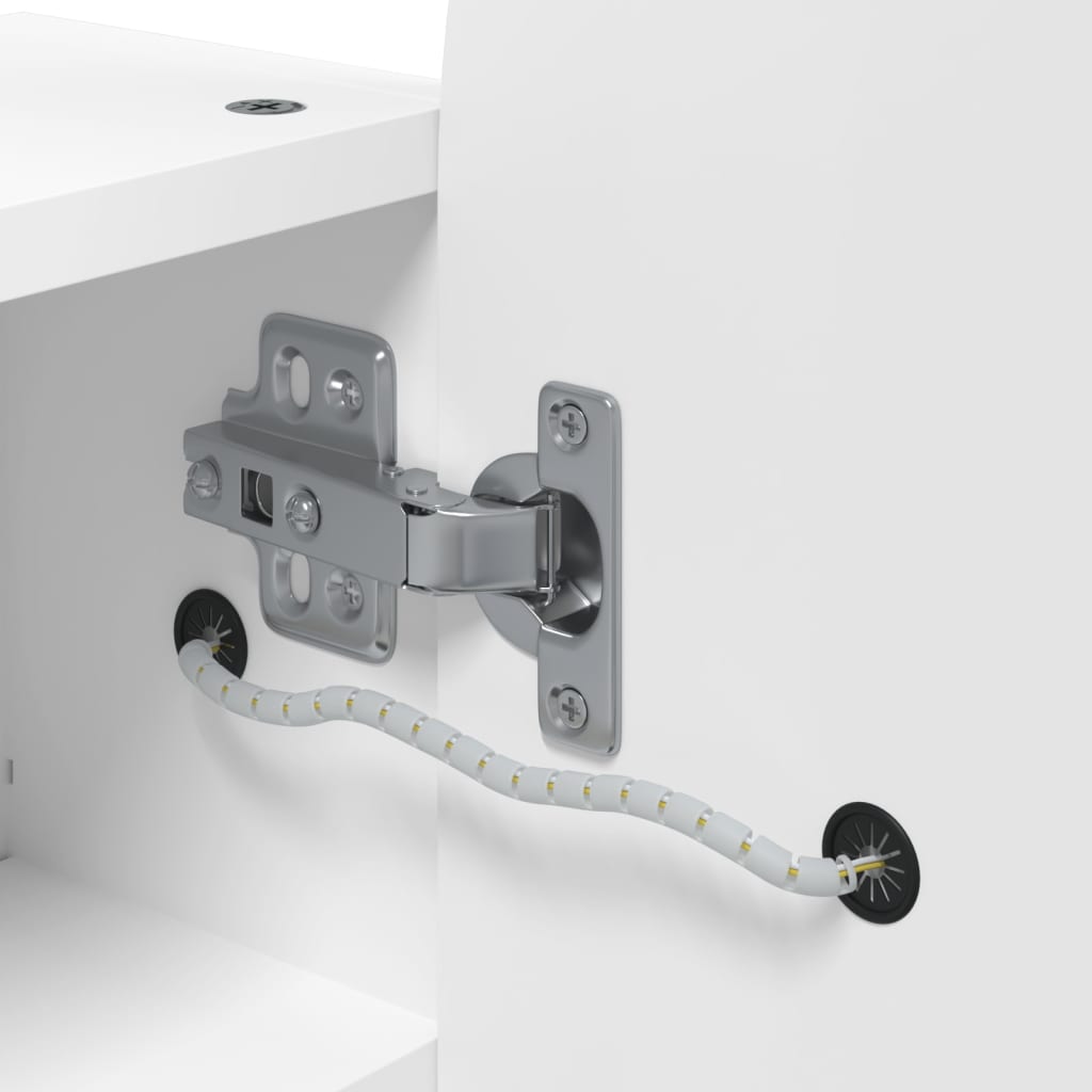 Bathroom Mirror Cabinet With Led Light Arched 42X13X70 Cm