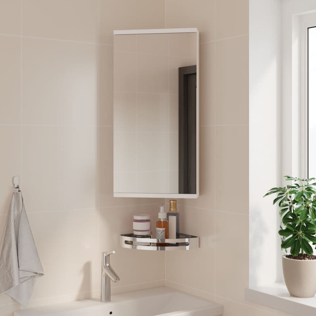 Corner Bathroom Mirror Cabinet 30X24X60 Cm