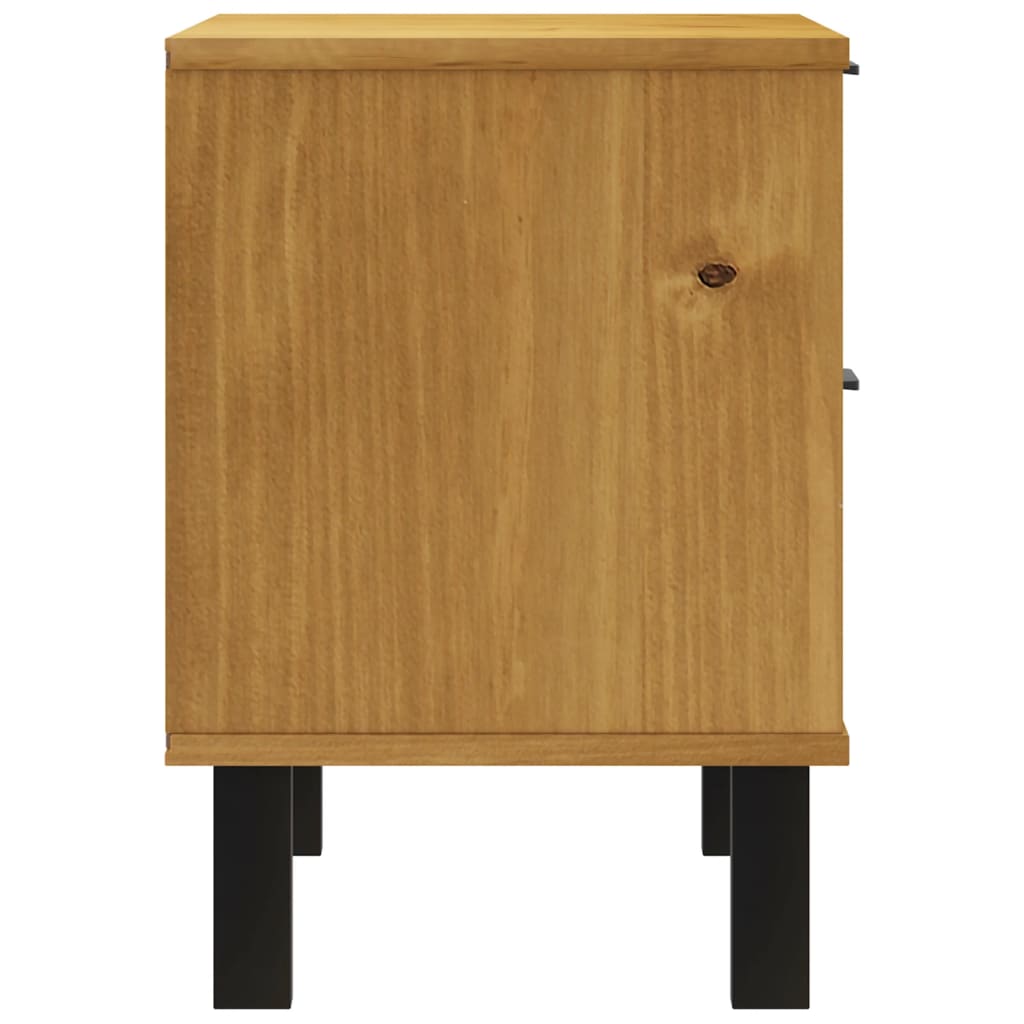 Bedside Cabinet "Flam" 49X35X50 Cm Solid Wood Pine