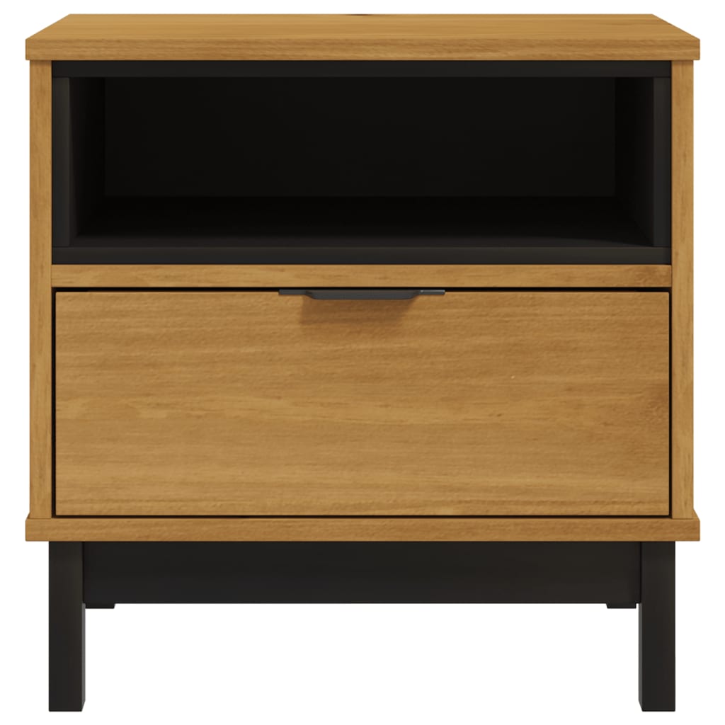 Side Table Flam 50X50X50 Cm Solid Wood Pine