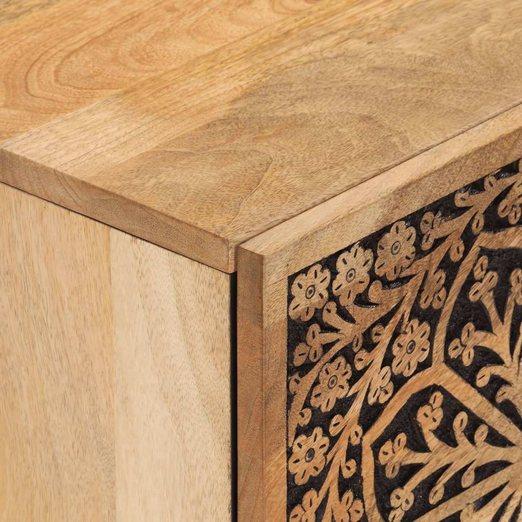 Bedside Cabinet 40X33X46 Cm Solid Wood Mango