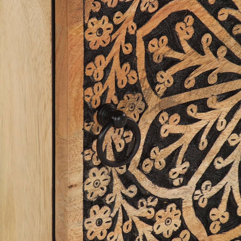 Bedside Cabinet 40X33X46 Cm Solid Wood Mango