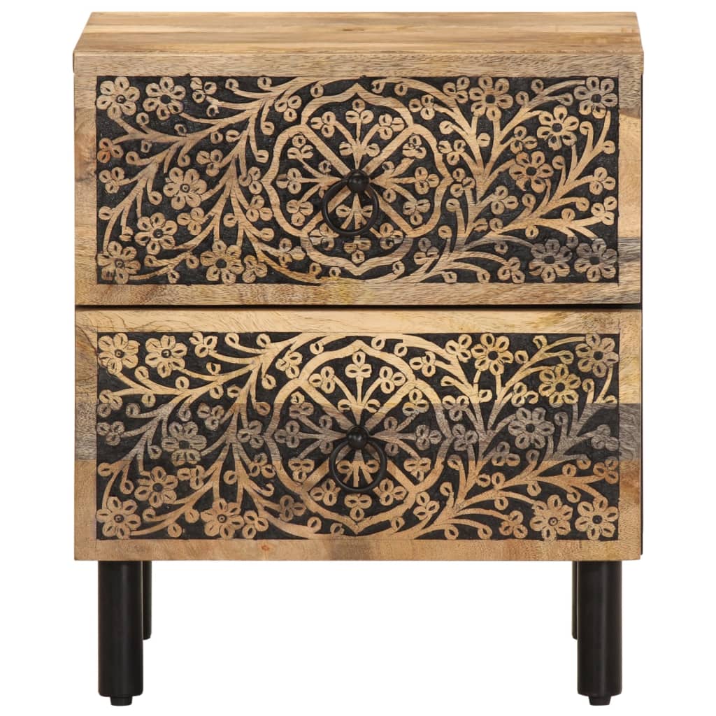 Bedside Cabinet 40X33X46 Cm Solid Wood Mango
