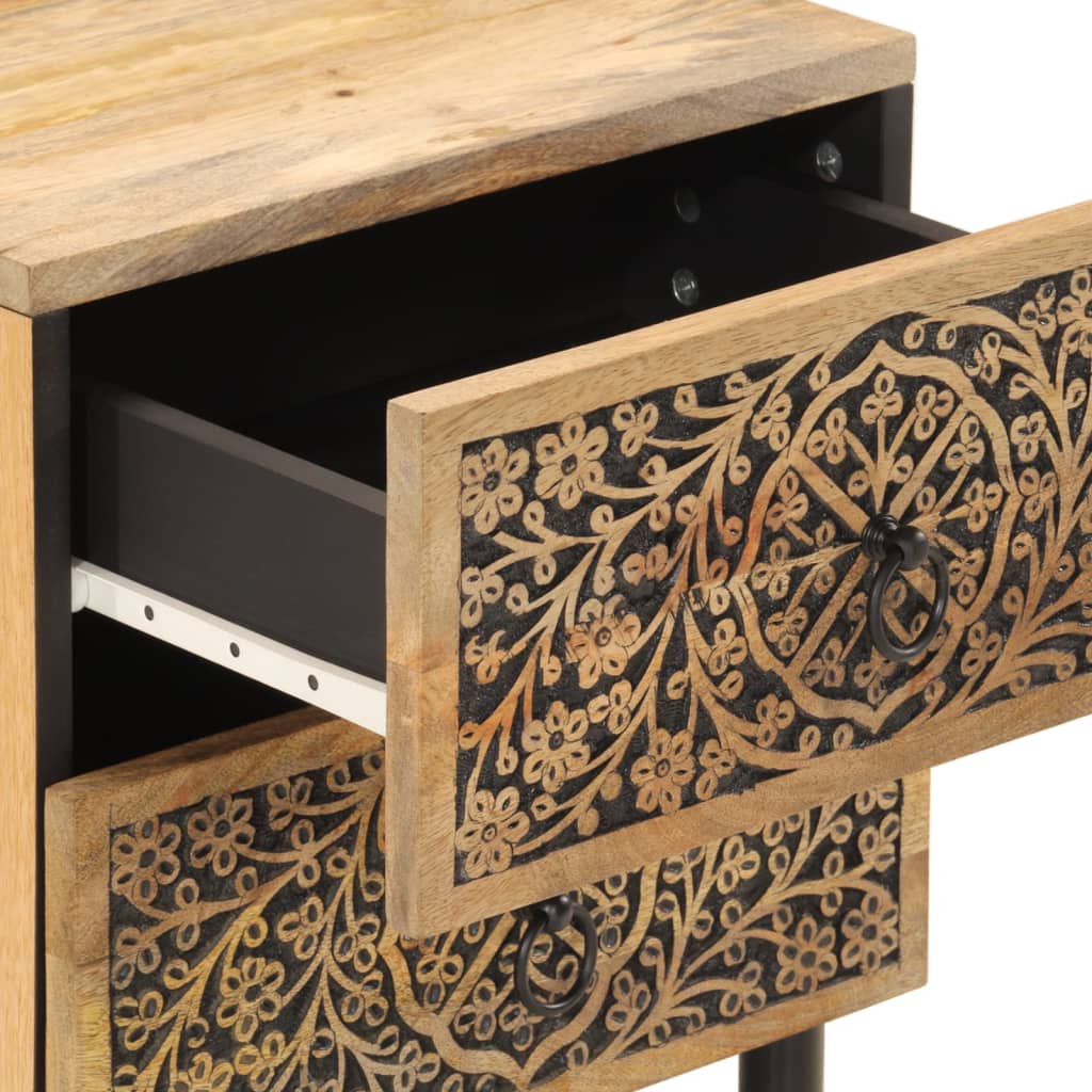 Bedside Cabinet 40X33X46 Cm Solid Wood Mango