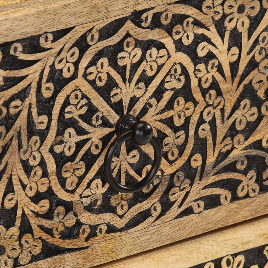 Bedside Cabinet 40X33X46 Cm Solid Wood Mango