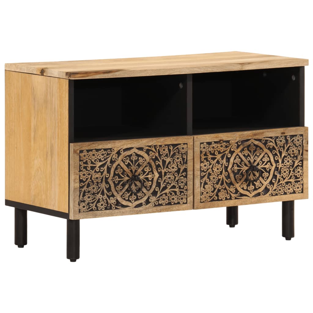 Tv Cabinet 70X33X46 Cm Solid Wood Mango