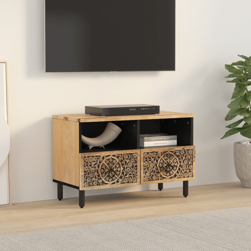 Tv Cabinet 70X33X46 Cm Solid Wood Mango