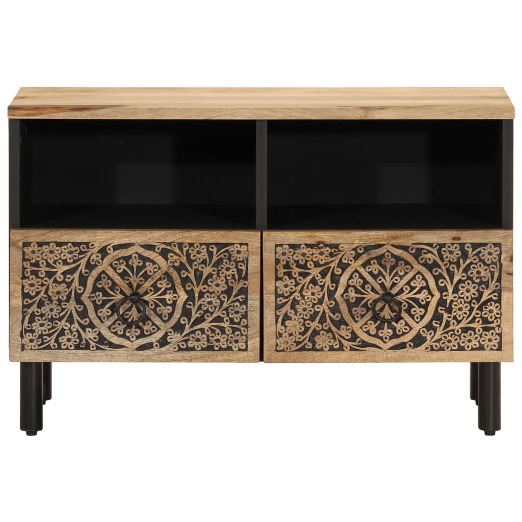 Tv Cabinet 70X33X46 Cm Solid Wood Mango