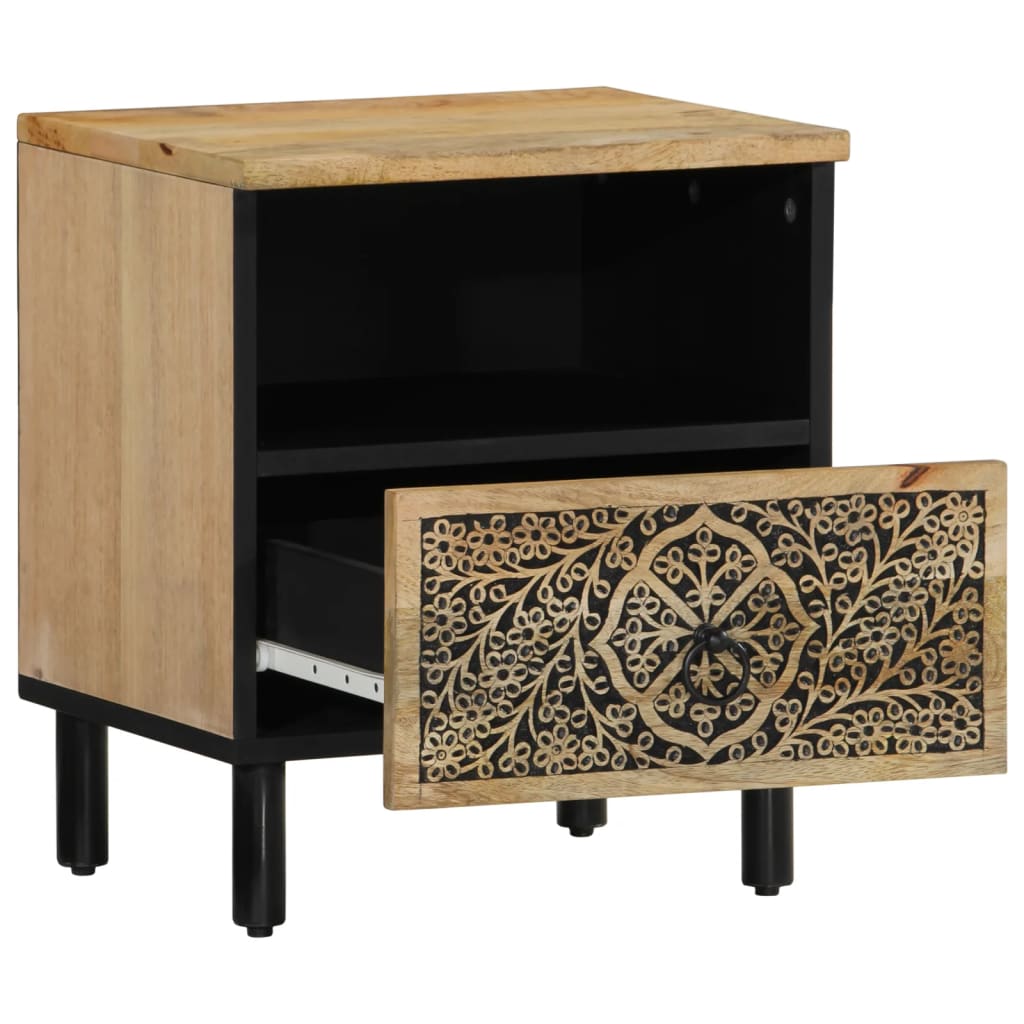 Bedside Cabinets 2 Pcs 40X33X46 Cm Solid Wood Mango