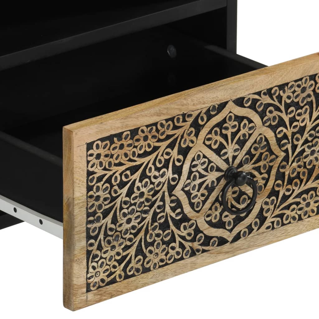 Bedside Cabinets 2 Pcs 40X33X46 Cm Solid Wood Mango