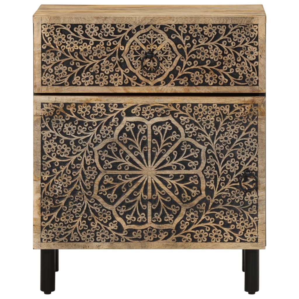 Bedside Cabinet 50X33X60 Cm Solid Wood Mango