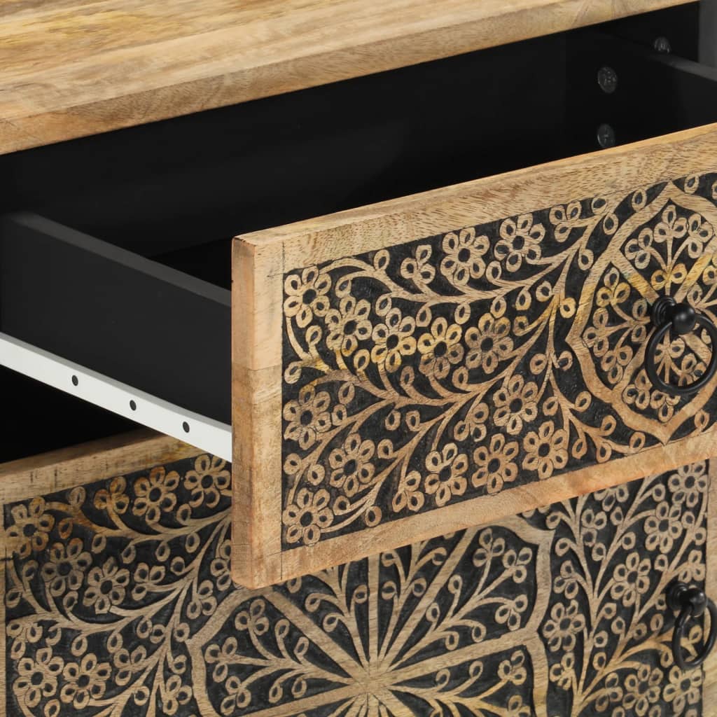 Bedside Cabinet 50X33X60 Cm Solid Wood Mango