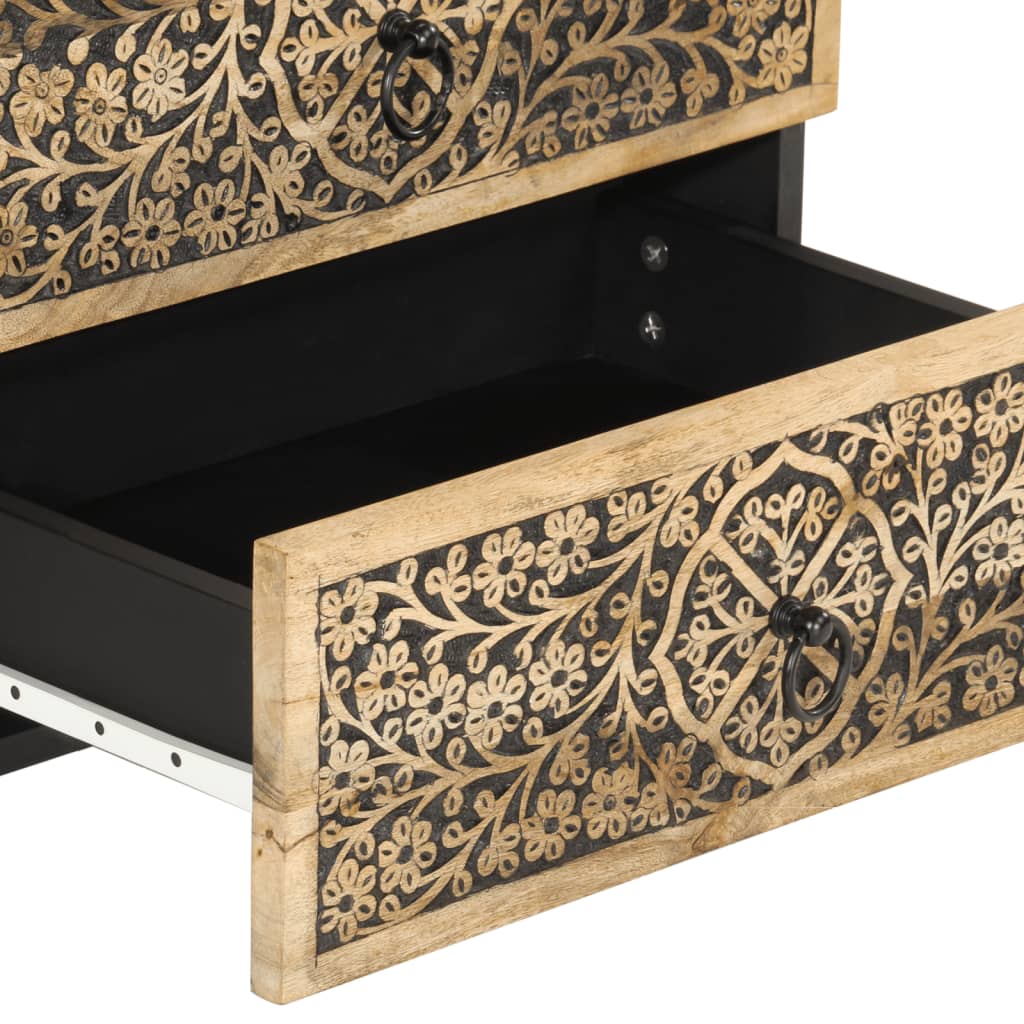 Bedside Cabinet 50X33X60 Cm Solid Wood Mango