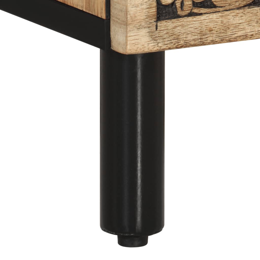 Bedside Cabinet 50X33X60 Cm Solid Wood Mango