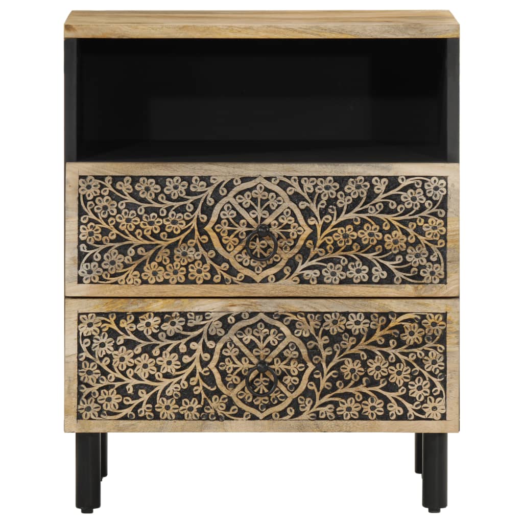 Bedside Cabinet 50X33X60 Cm Solid Wood Mango