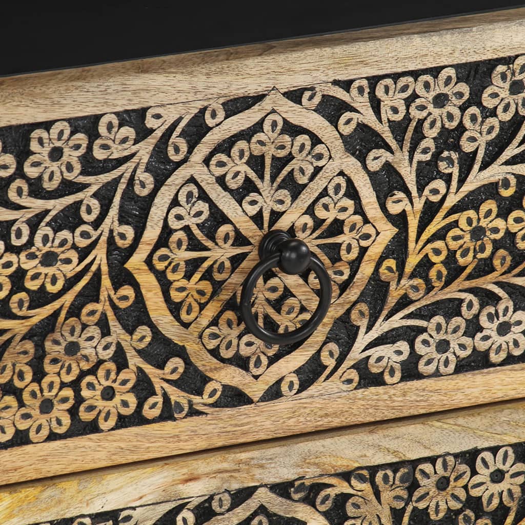 Bedside Cabinet 50X33X60 Cm Solid Wood Mango