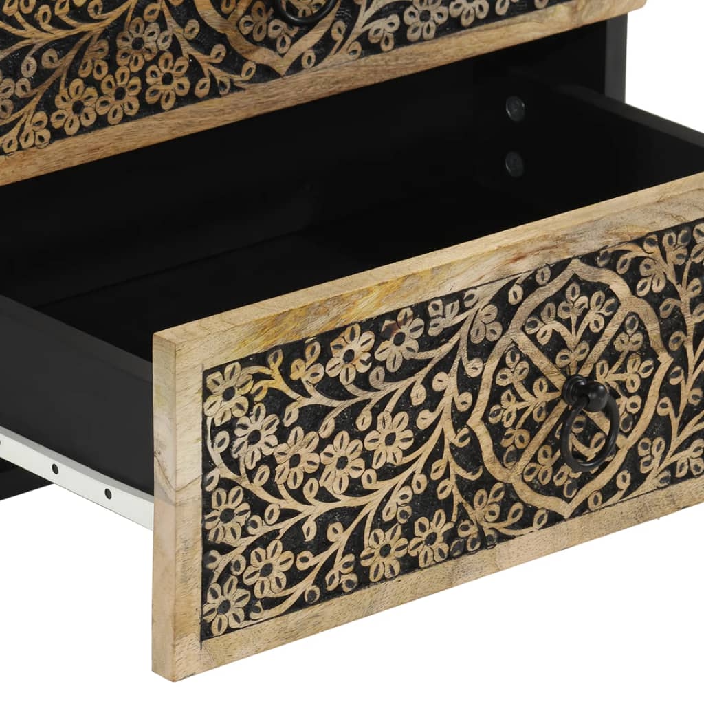 Bedside Cabinet 50X33X60 Cm Solid Wood Mango