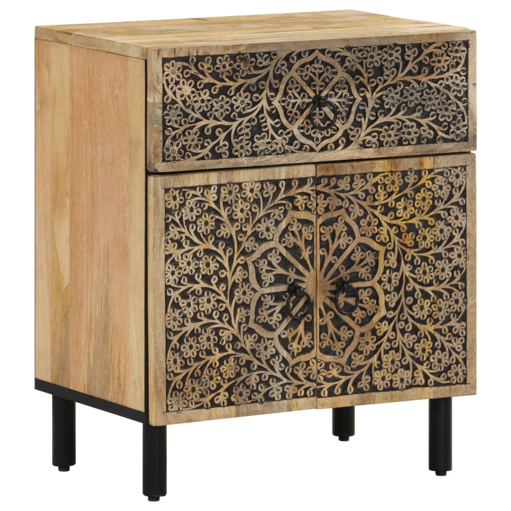 Bedside Cabinet 50X33X60 Cm Solid Wood Mango