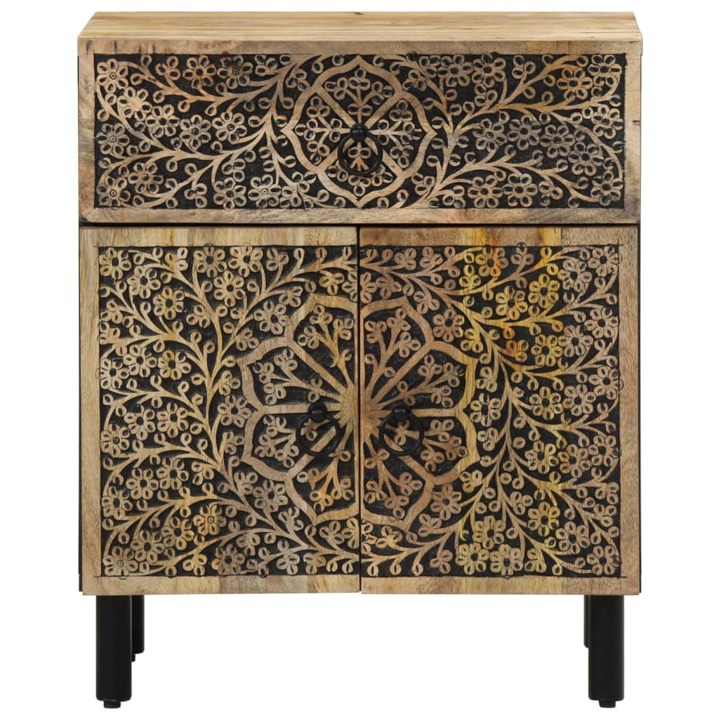 Bedside Cabinet 50X33X60 Cm Solid Wood Mango