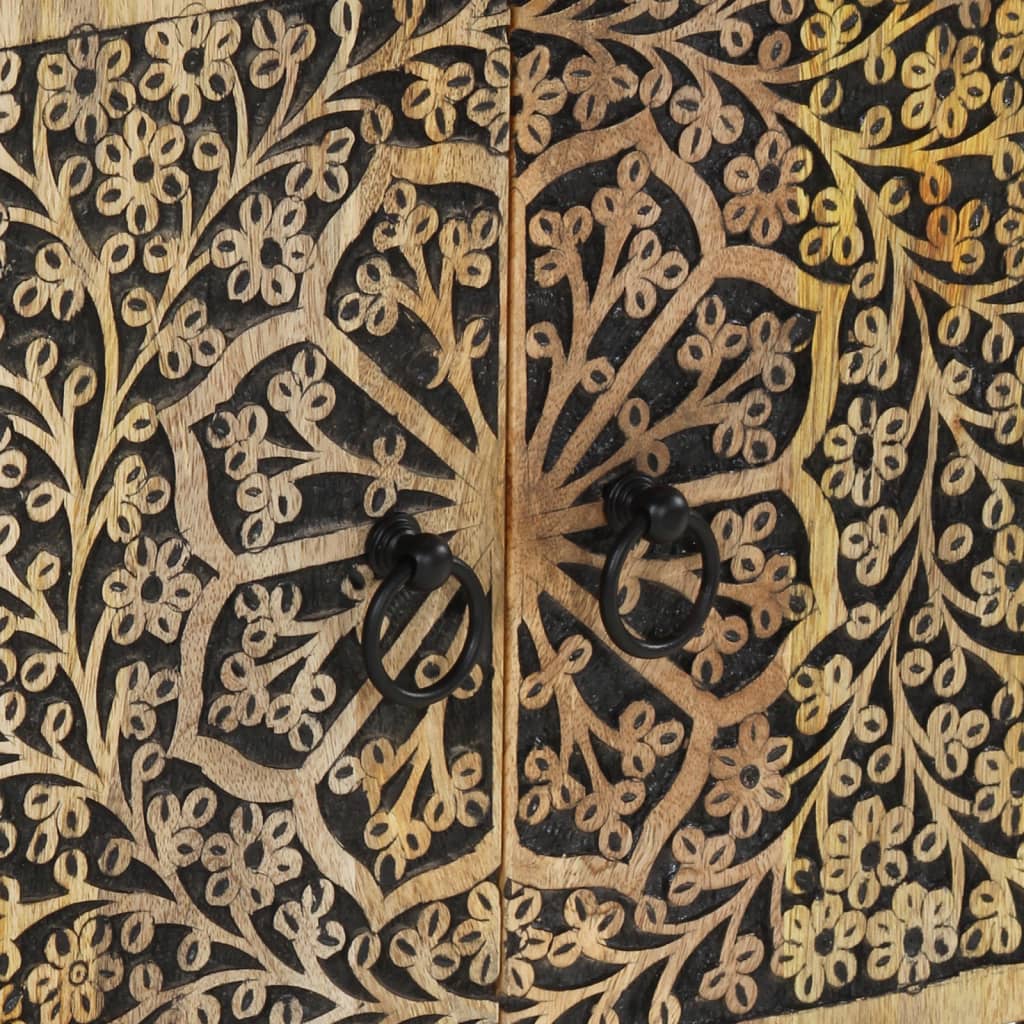 Bedside Cabinet 50X33X60 Cm Solid Wood Mango