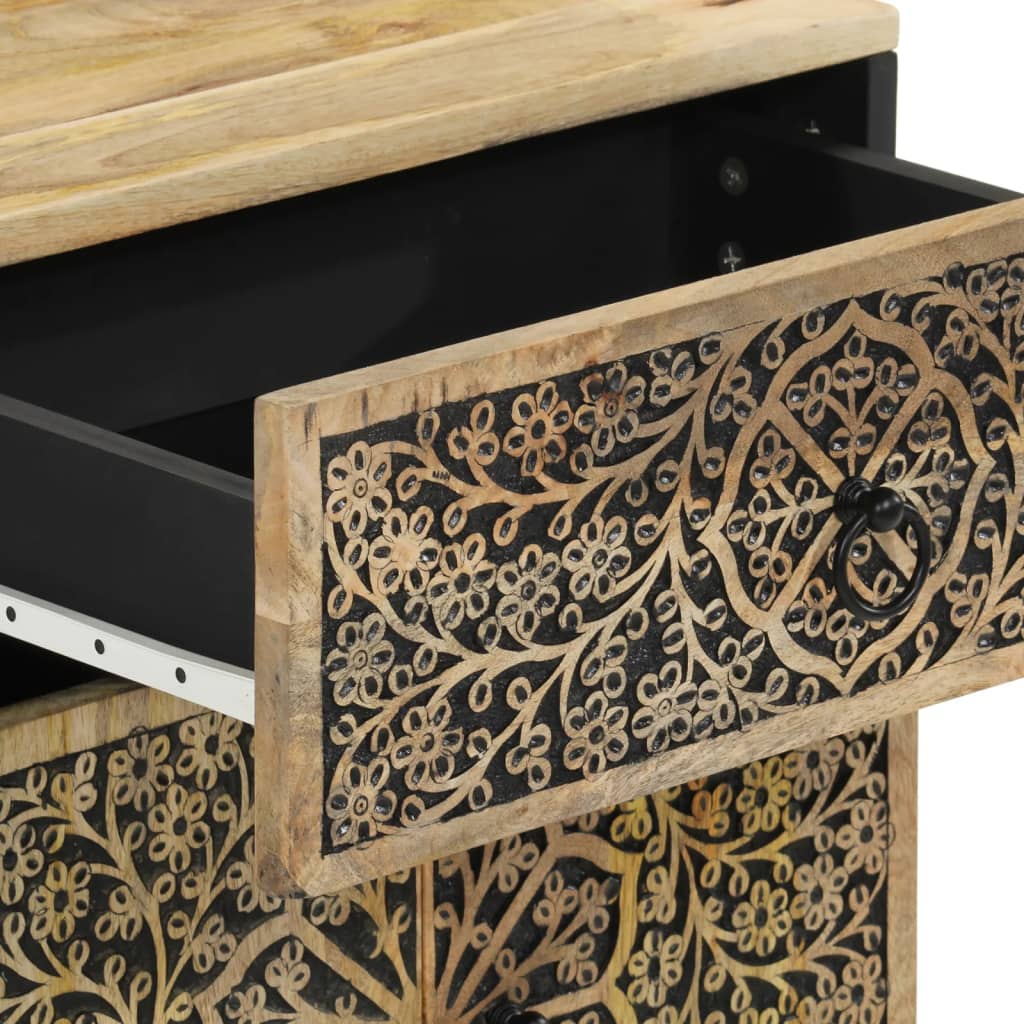 Bedside Cabinet 50X33X60 Cm Solid Wood Mango