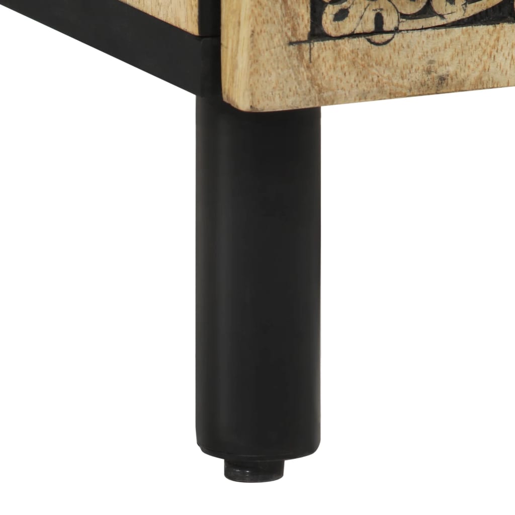 Bedside Cabinet 50X33X60 Cm Solid Wood Mango