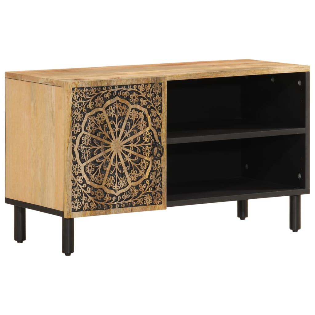 Tv Cabinet 80X31X46 Cm Solid Wood Mango