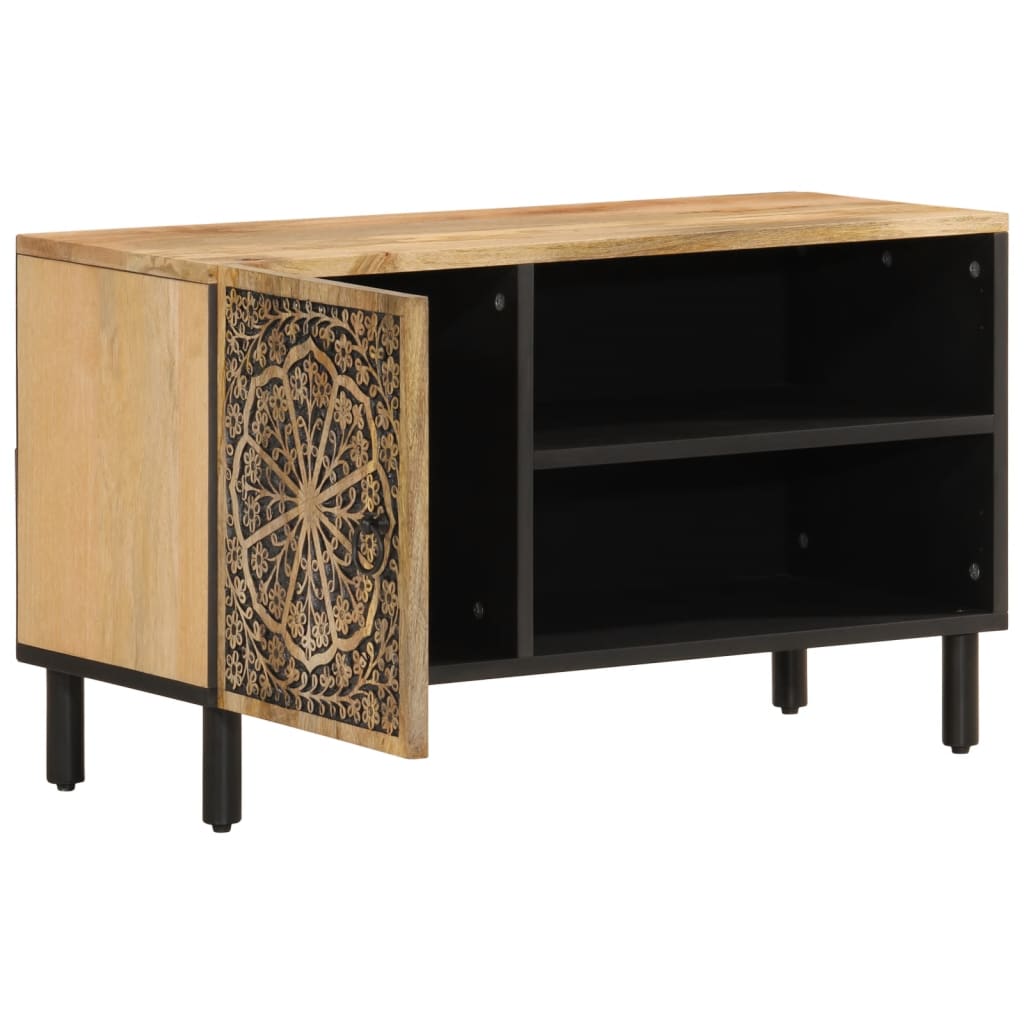 Tv Cabinet 80X31X46 Cm Solid Wood Mango