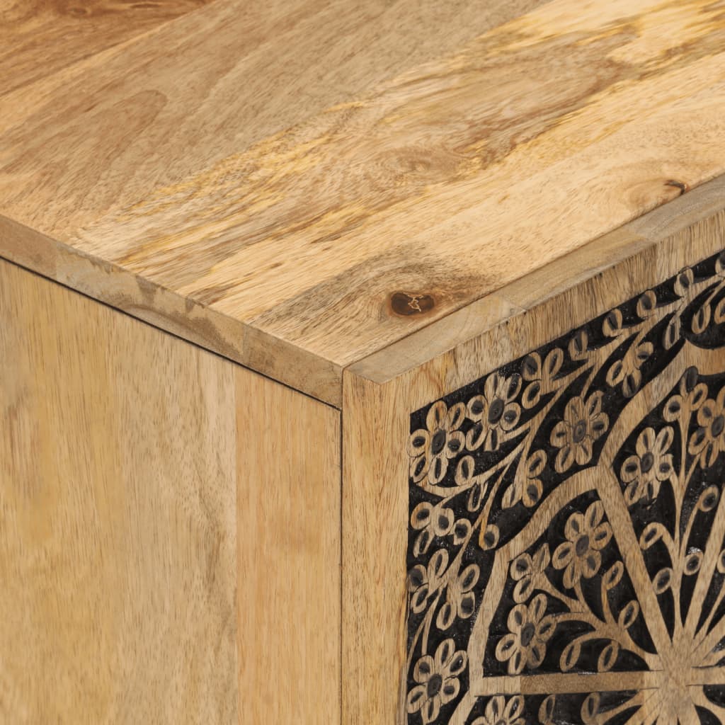 Tv Cabinet 80X31X46 Cm Solid Wood Mango