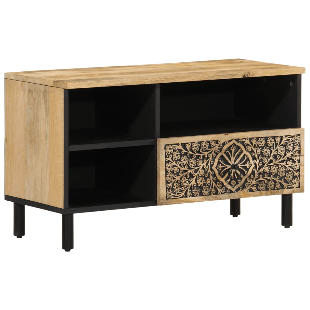 Tv Cabinet 80X33X46 Cm Solid Wood Mango