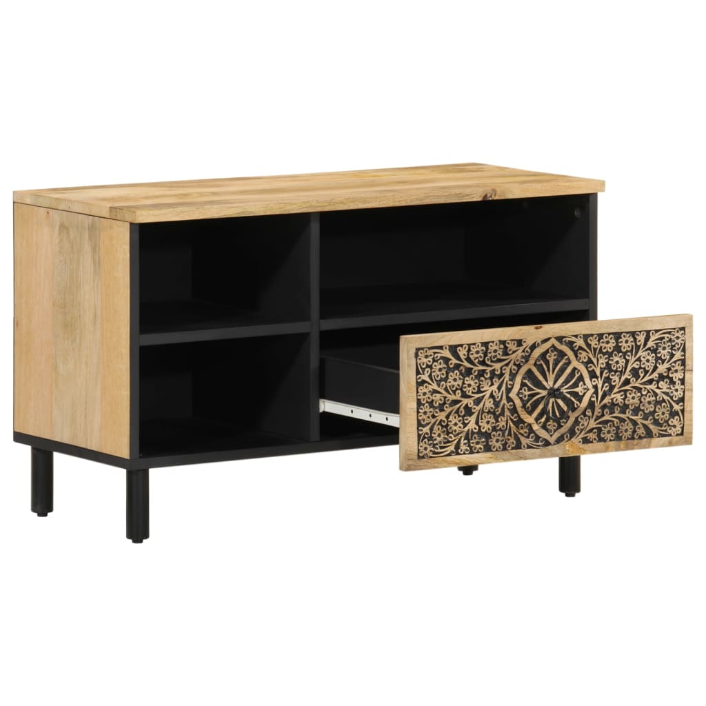 Tv Cabinet 80X33X46 Cm Solid Wood Mango