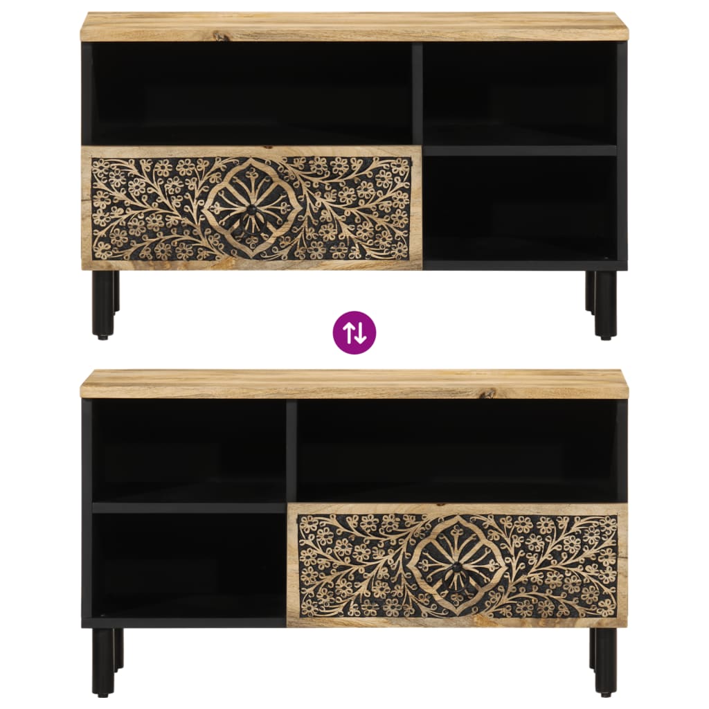 Tv Cabinet 80X33X46 Cm Solid Wood Mango