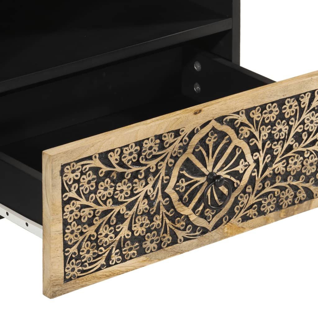 Tv Cabinet 80X33X46 Cm Solid Wood Mango