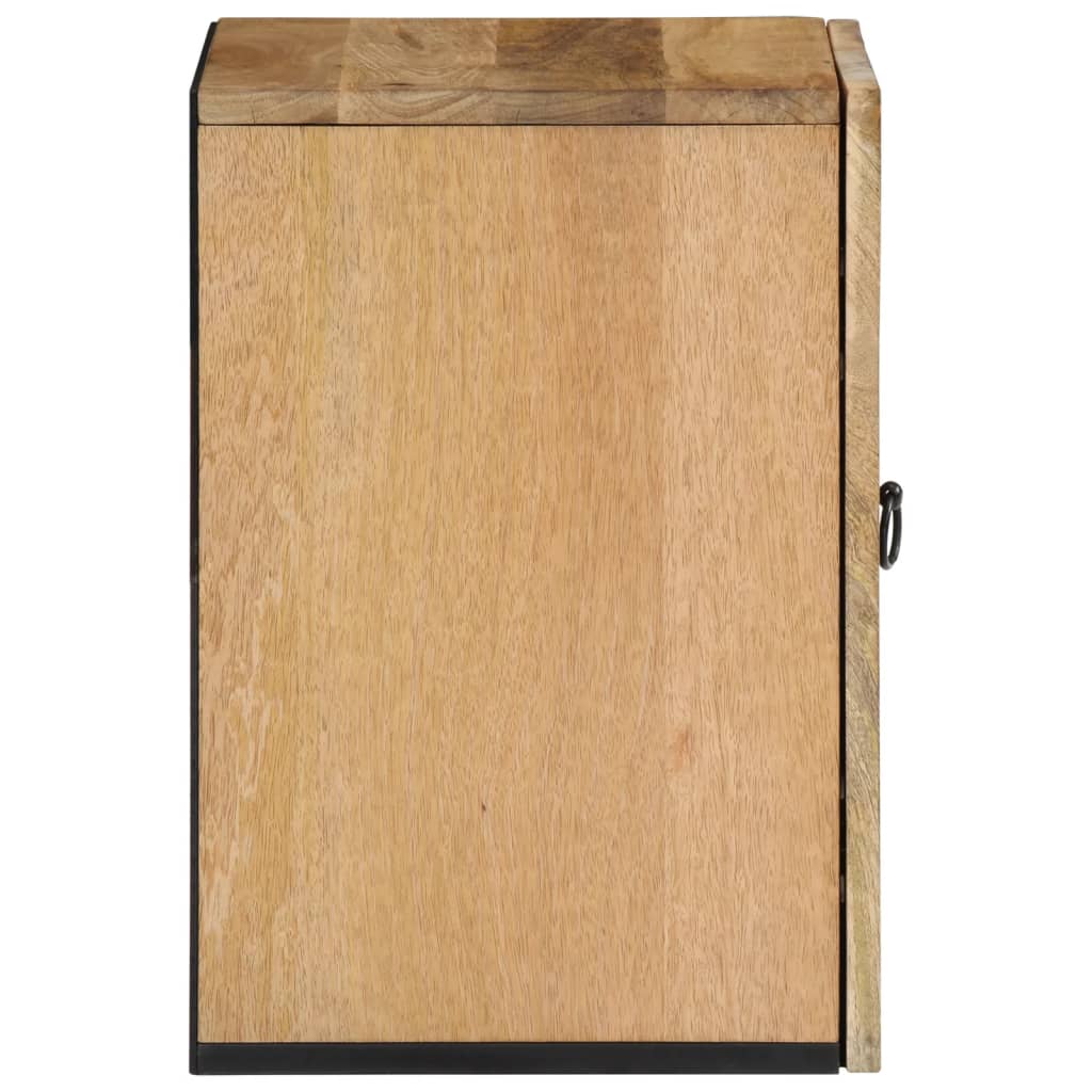 Bathroom Wall Cabinet 38X33X48 Cm Solid Wood Mango