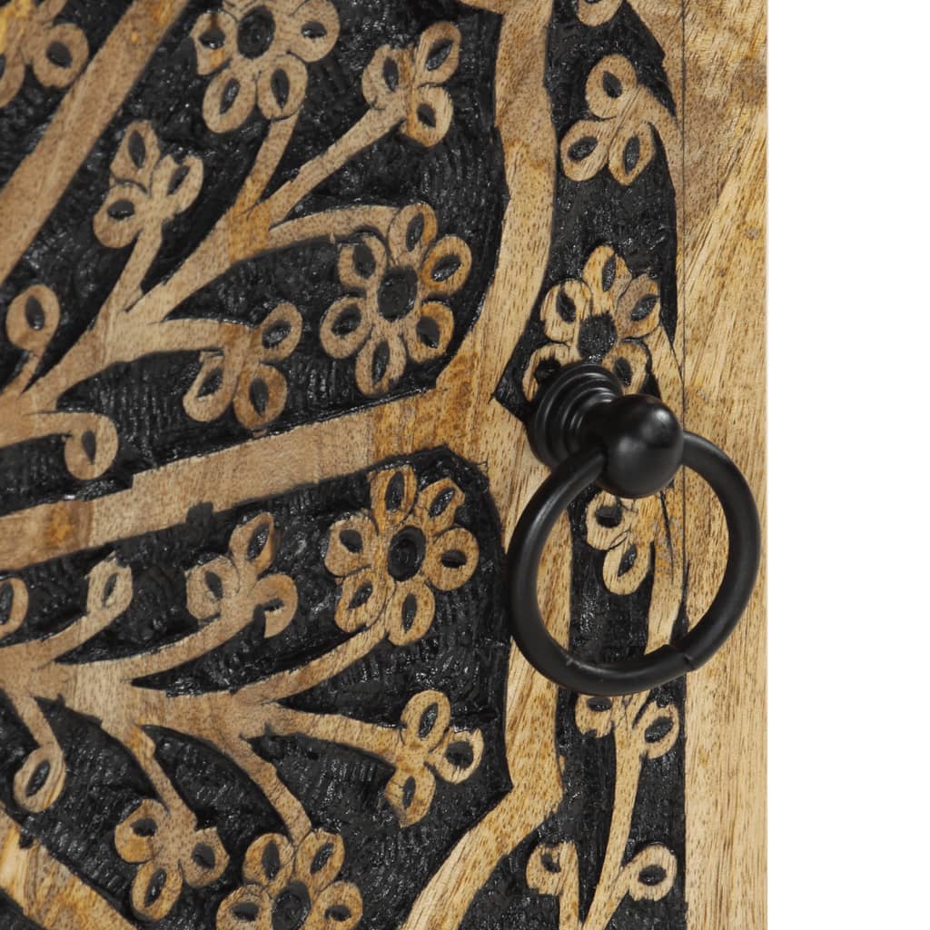 Bathroom Wall Cabinet 38X33X48 Cm Solid Wood Mango