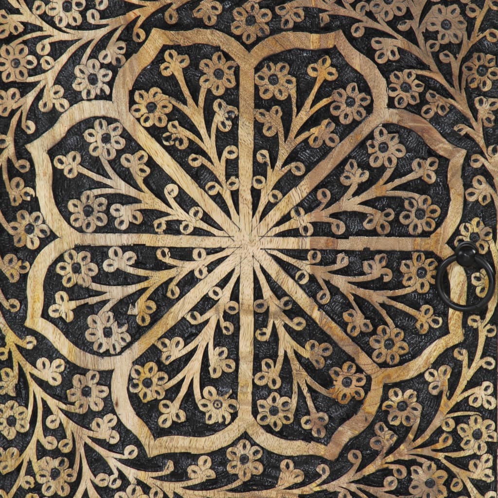 Bathroom Wall Cabinet 38X33X48 Cm Solid Wood Mango