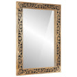 Bathroom Mirror 50X70X2.5 Cm Solid Wood Mango And Glass