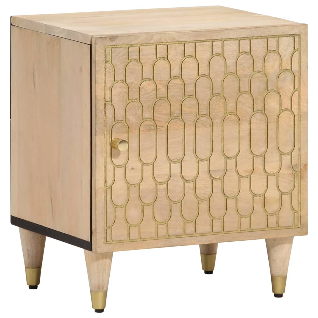 Bedside Cabinet 40X33X46 Cm Solid Wood Mango