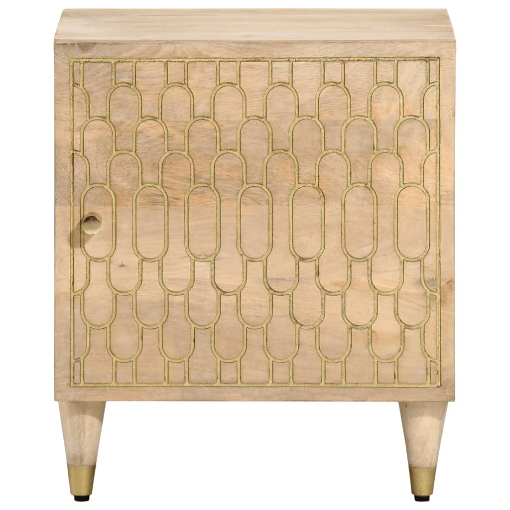 Bedside Cabinet 40X33X46 Cm Solid Wood Mango