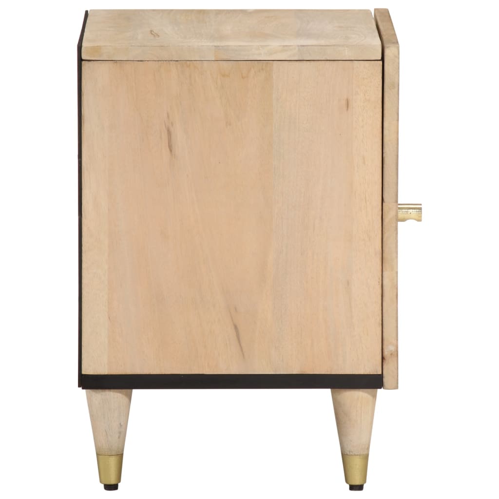 Bedside Cabinet 40X33X46 Cm Solid Wood Mango