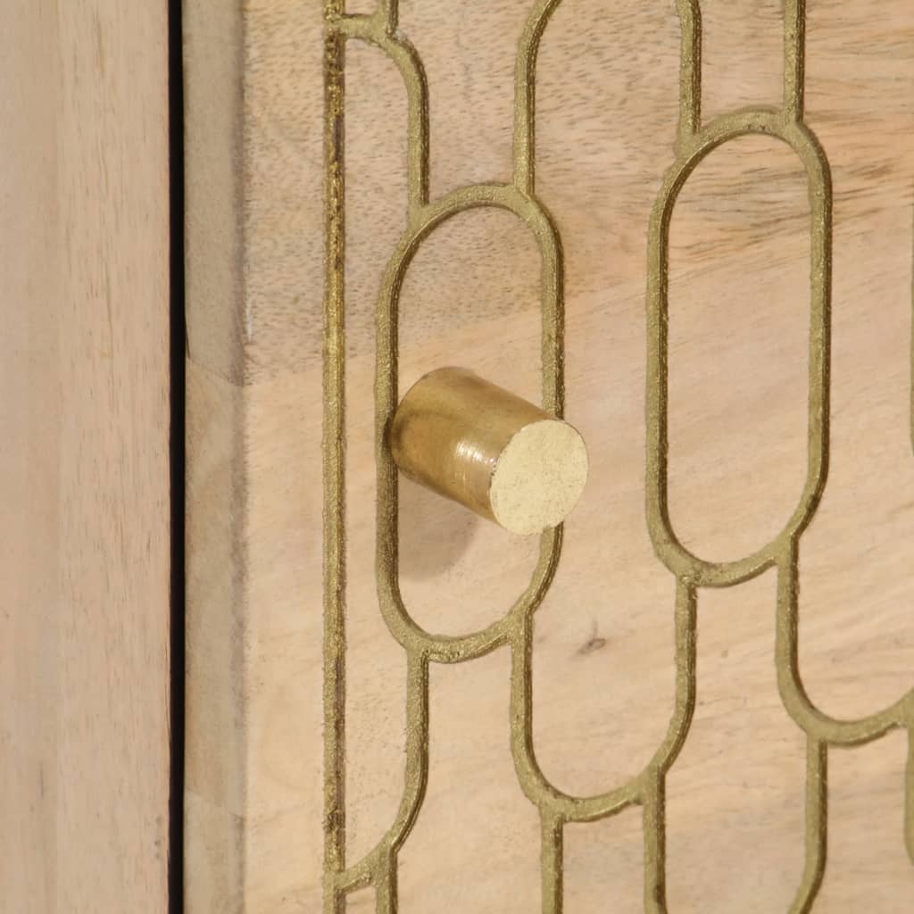 Bedside Cabinet 40X33X46 Cm Solid Wood Mango