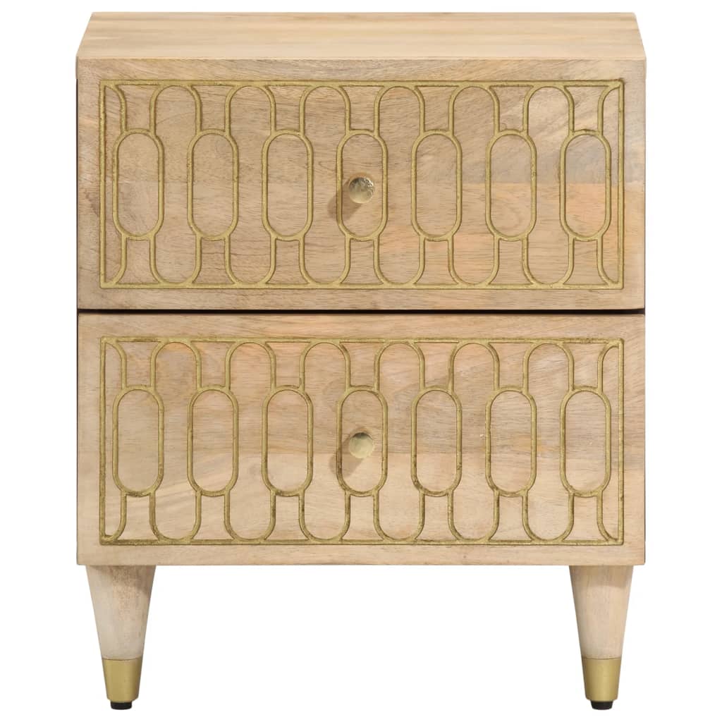 Bedside Cabinet 40X33X46 Cm Solid Wood Mango