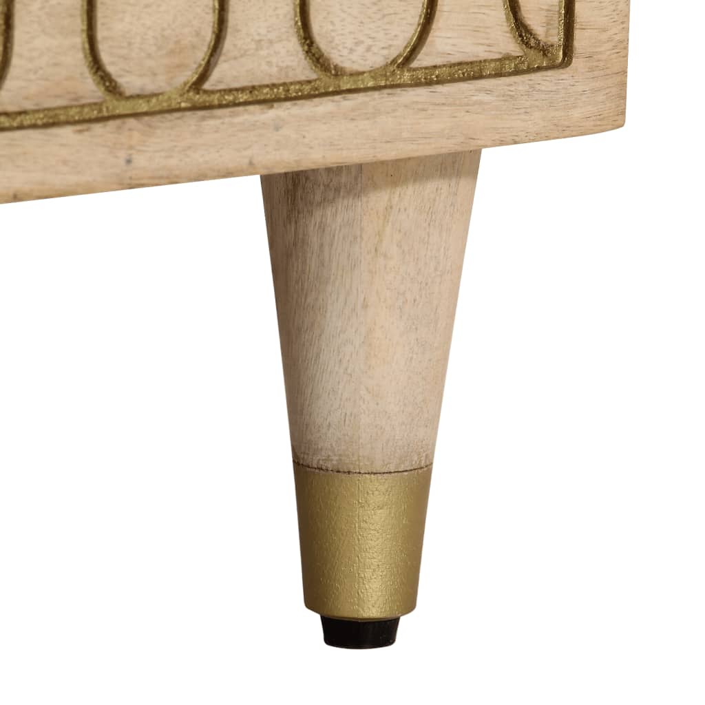 Bedside Cabinet 40X33X46 Cm Solid Wood Mango