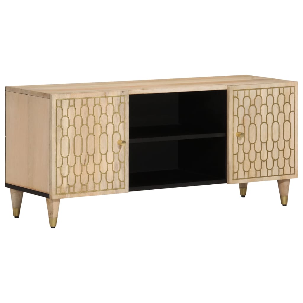 Tv Cabinet 105X33X46 Cm Solid Wood Mango